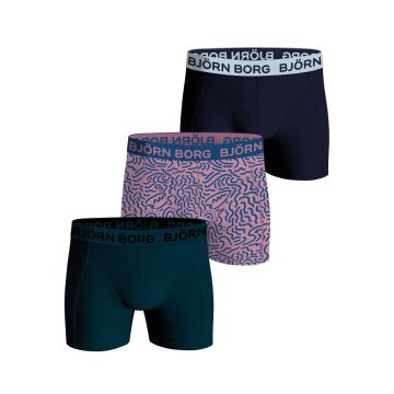 Bjorn Borg Heren cotton strech Boxer 3 p 10002880 mp008 motief