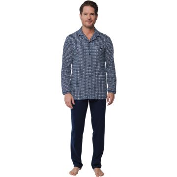 Pastunette Men doorknoop pyjama 23242-600-6 529 dark blue-XXL