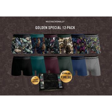 Muchachomalo 12 pack shorts golden 1010-12 02 Print