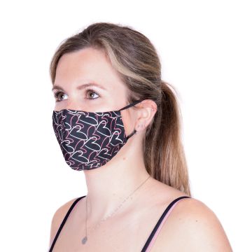 Magic Magic face mask 75FM 75FM 109 Hearts black