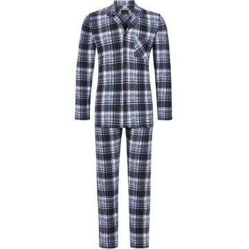 Ringella heren Doorknoop Pyjama 4541217 249 stahlblau